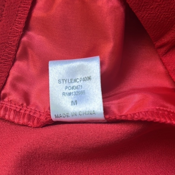 NWT DressUp gorgeous red Mitto shorts Sz M - Picture 6 of 7